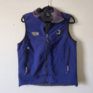Mountain Hardwear Windstopper Vest Women’s MEDIUM Blue Polyester Zip Pockets